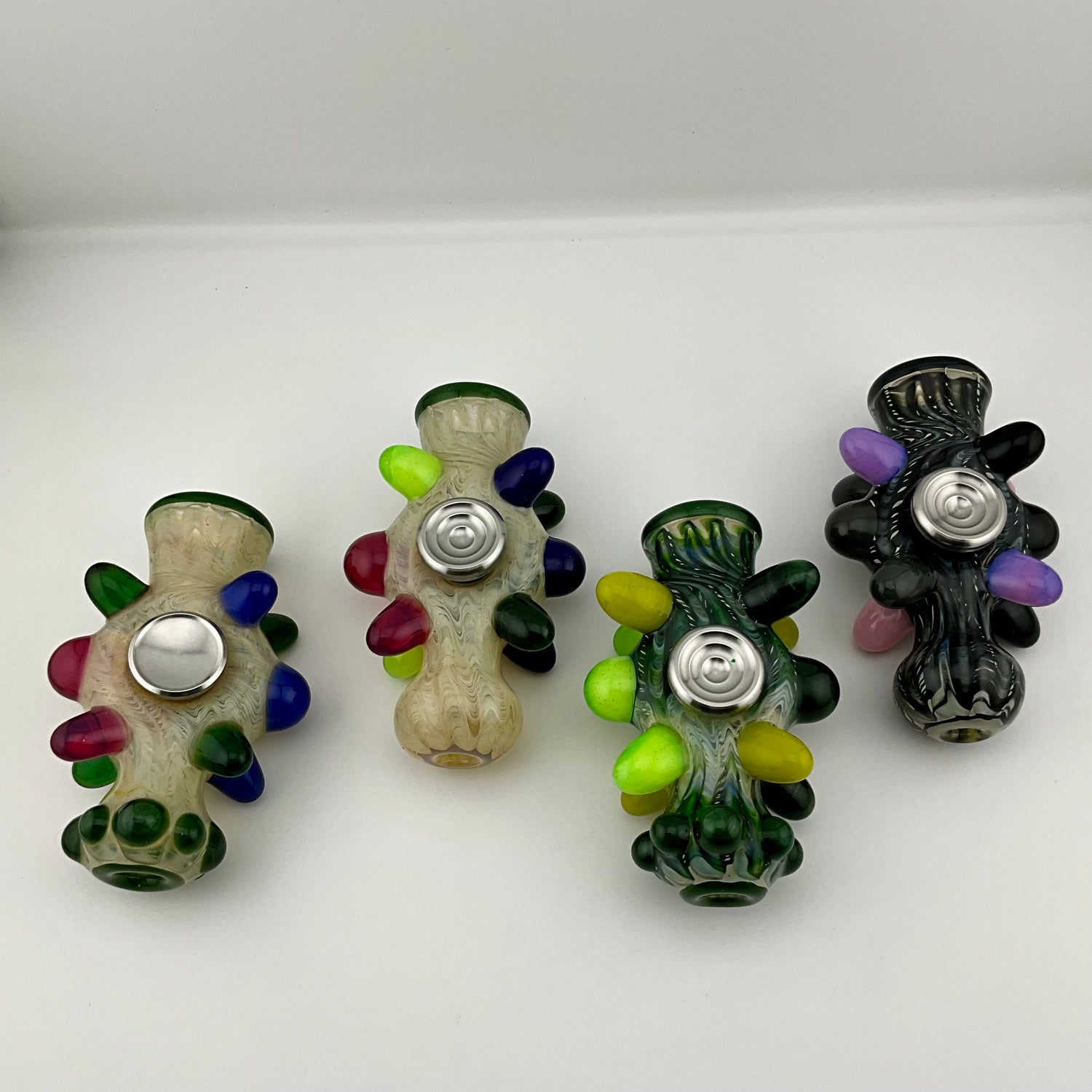 Glass Fidget Spinner Chillums