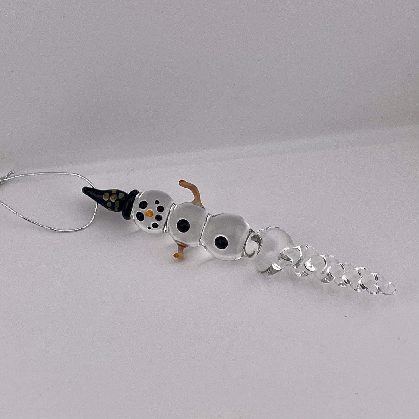 Snowman Clear Icicle Ornaments