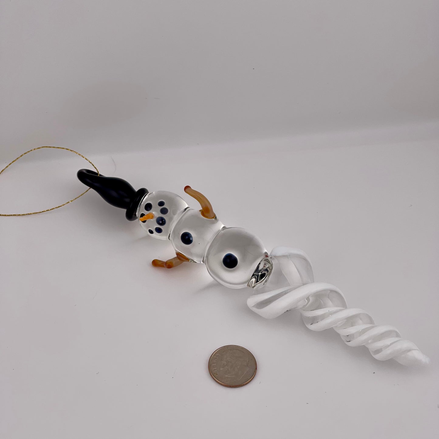 Snowman White Icicle Ornament