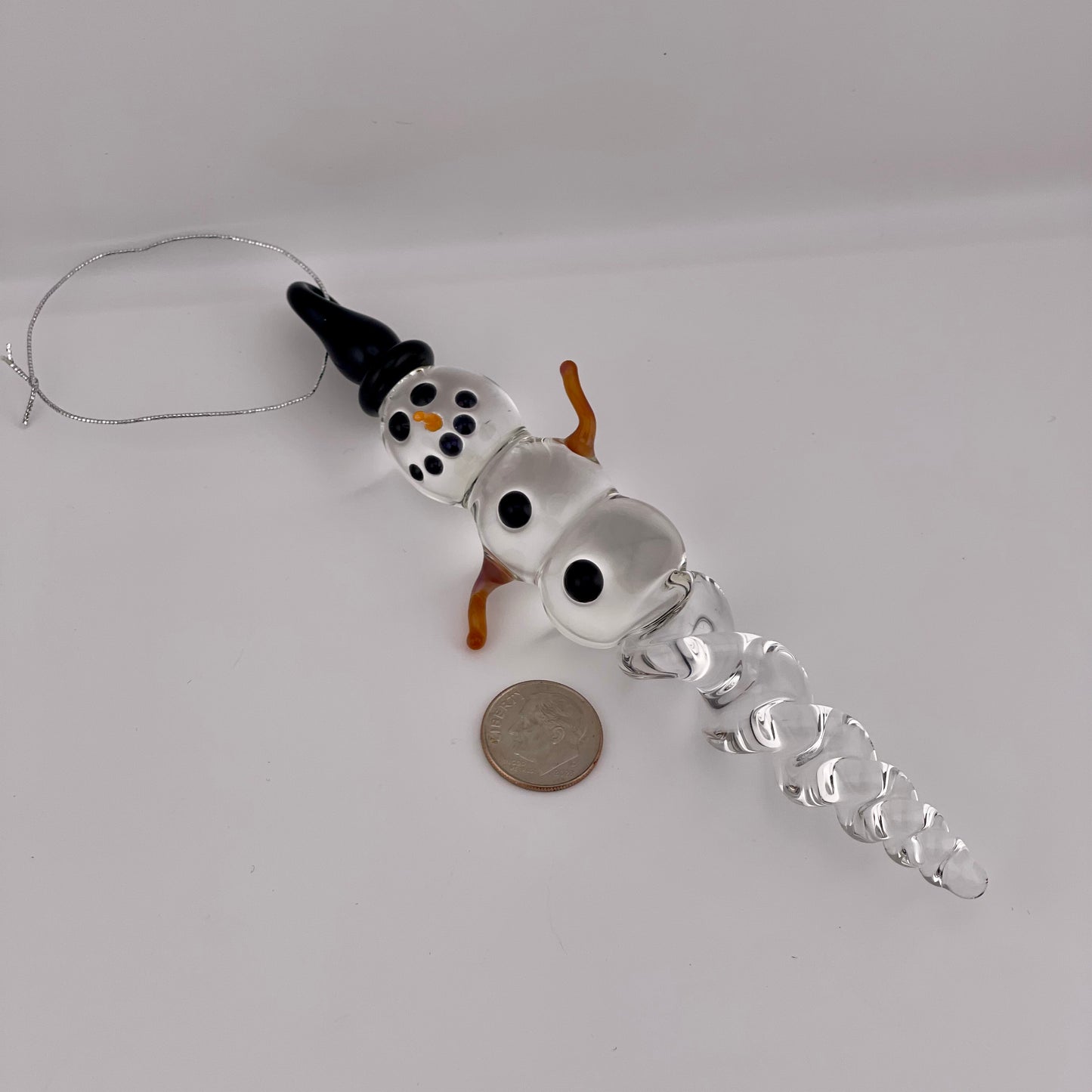 Snowman Clear Icicle Ornaments