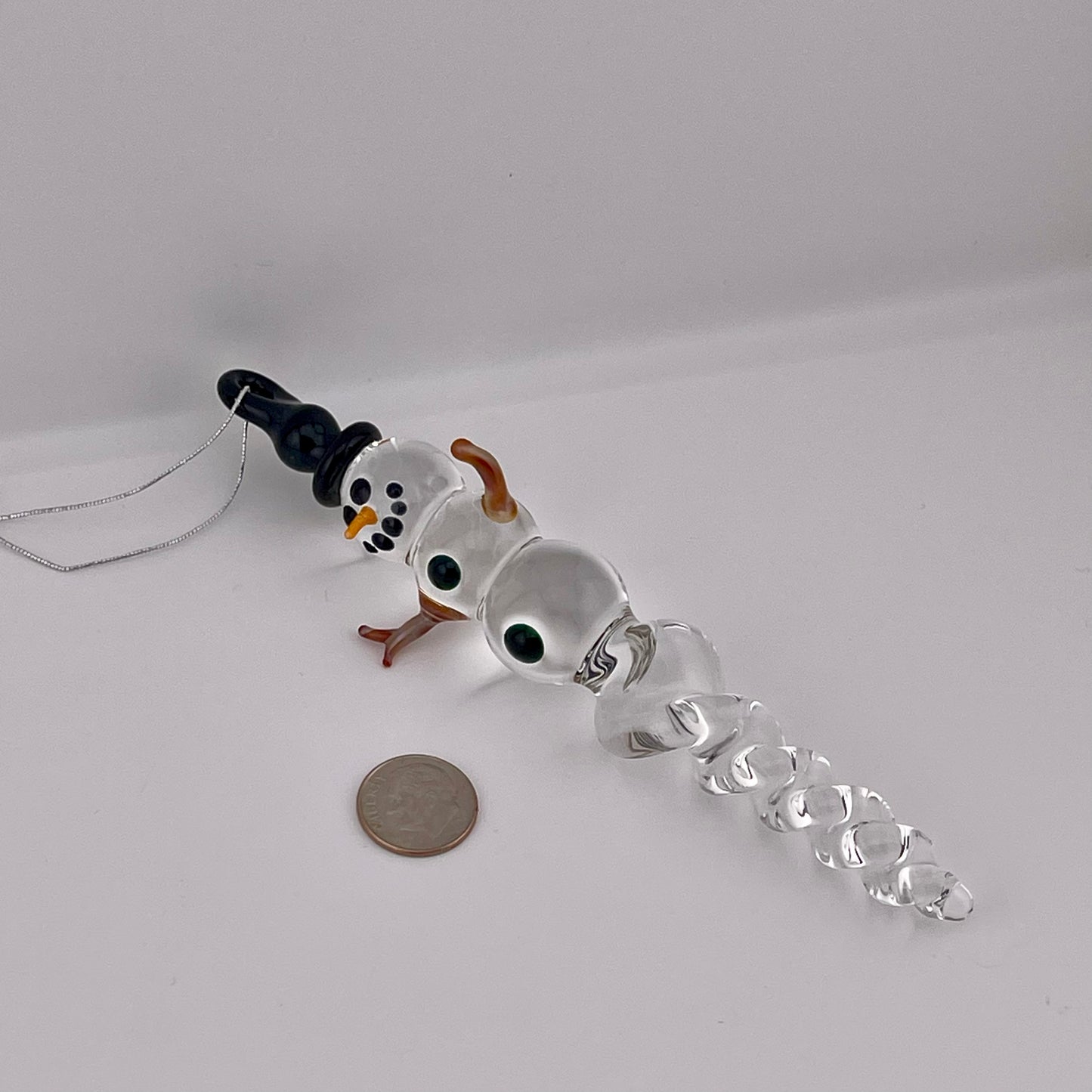 Snowman Clear Icicle Ornaments