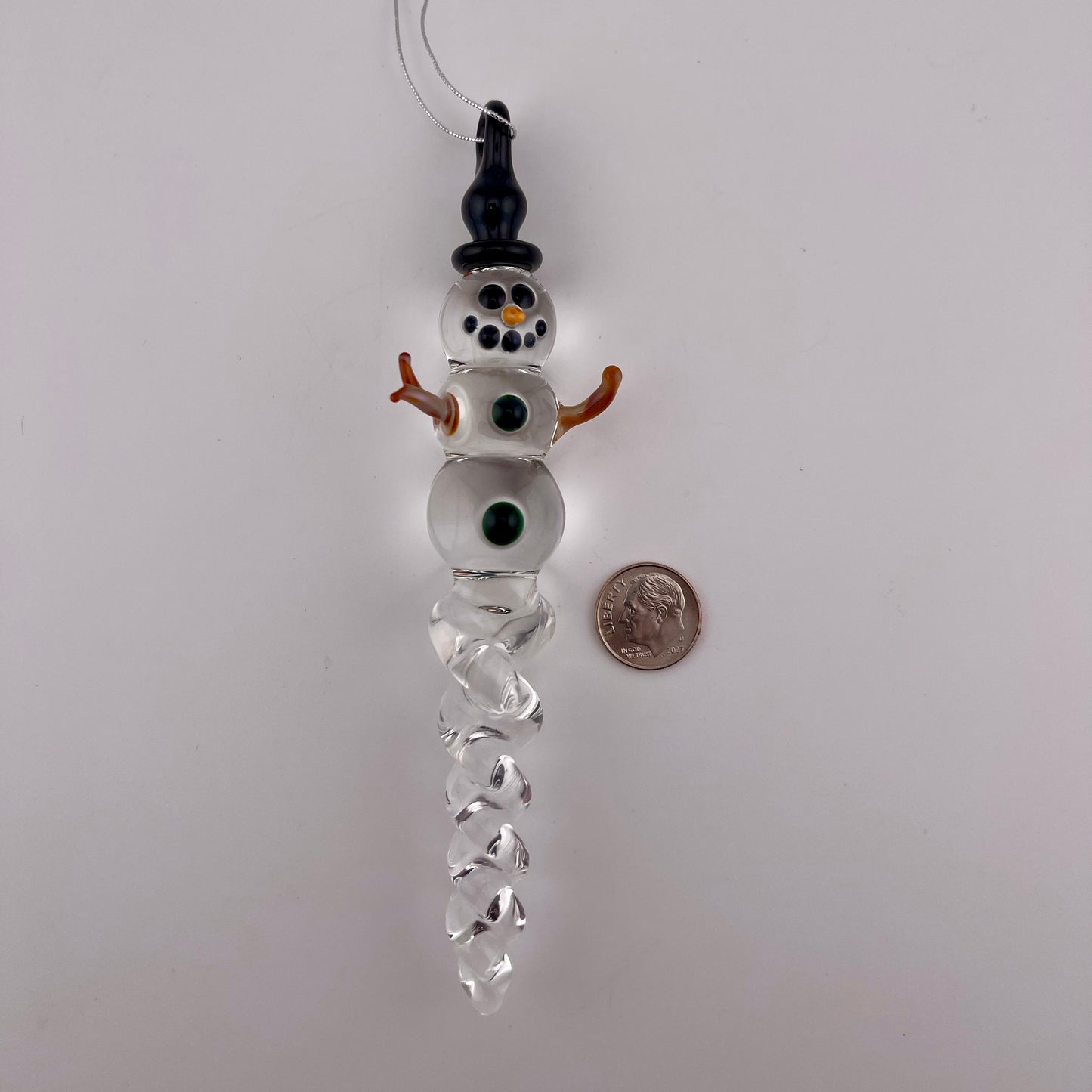 Snowman Clear Icicle Ornaments