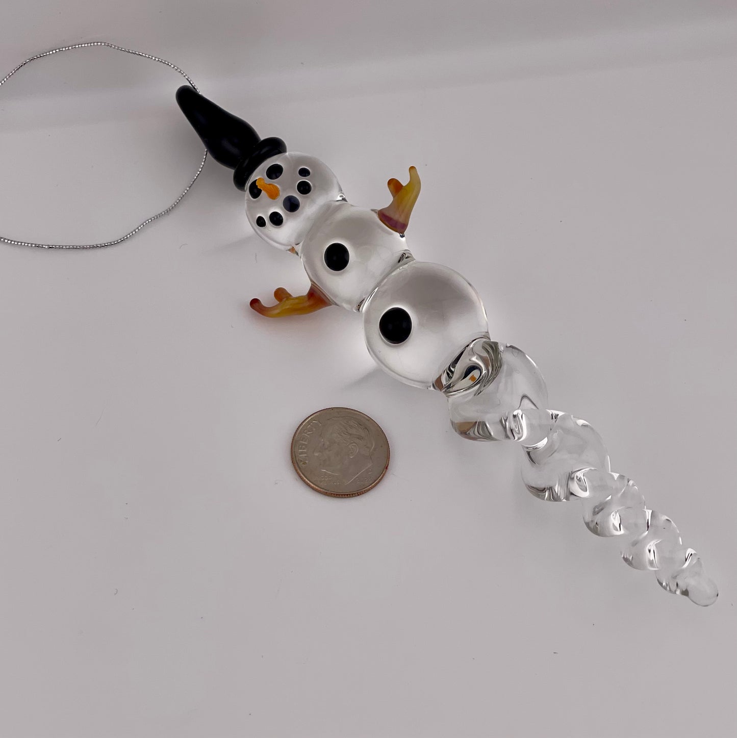 Snowman Clear Icicle Ornaments