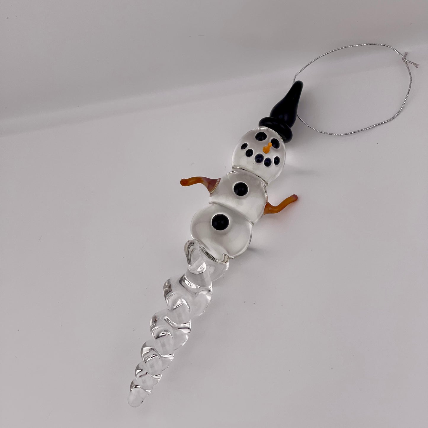 Snowman Clear Icicle Ornaments