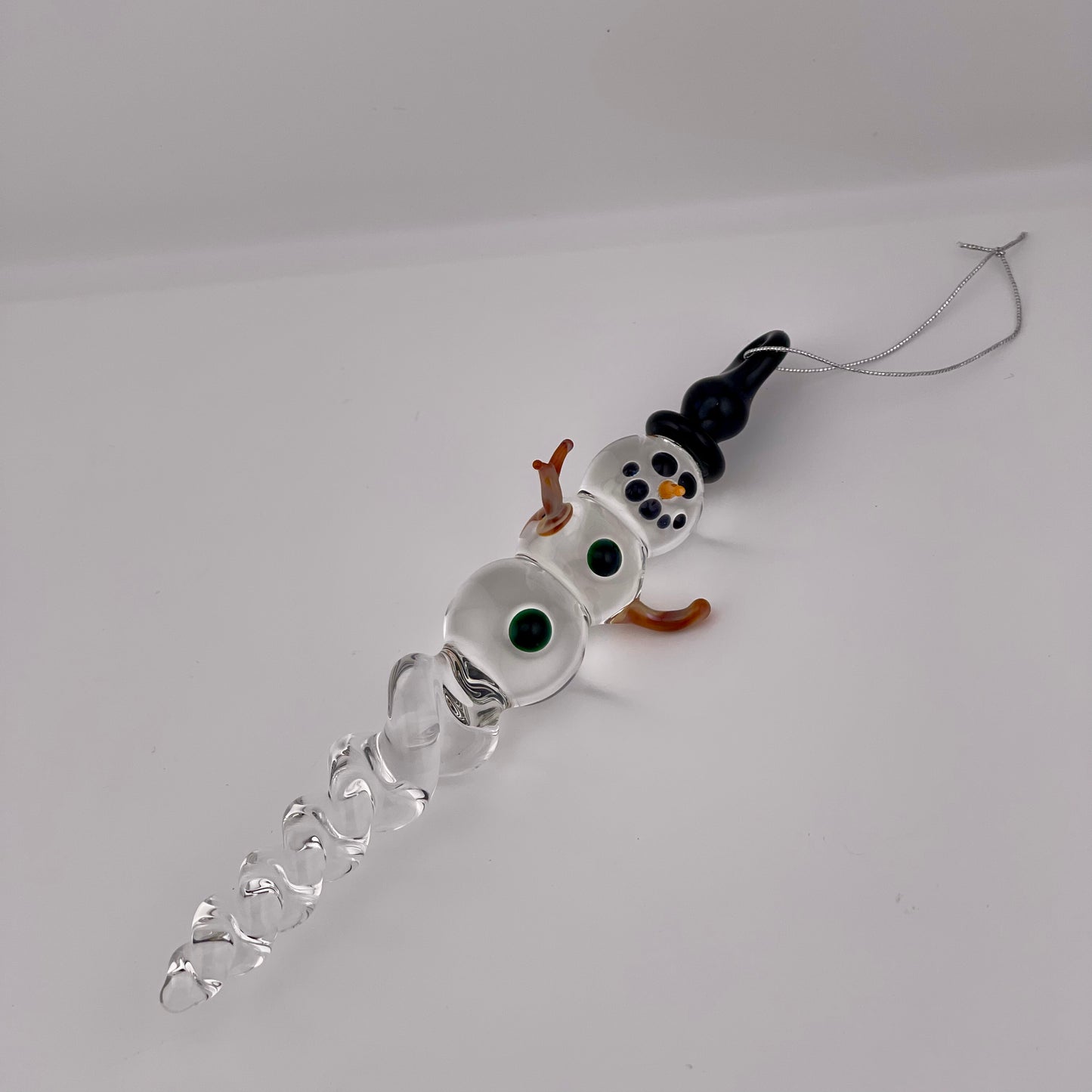 Snowman Clear Icicle Ornaments