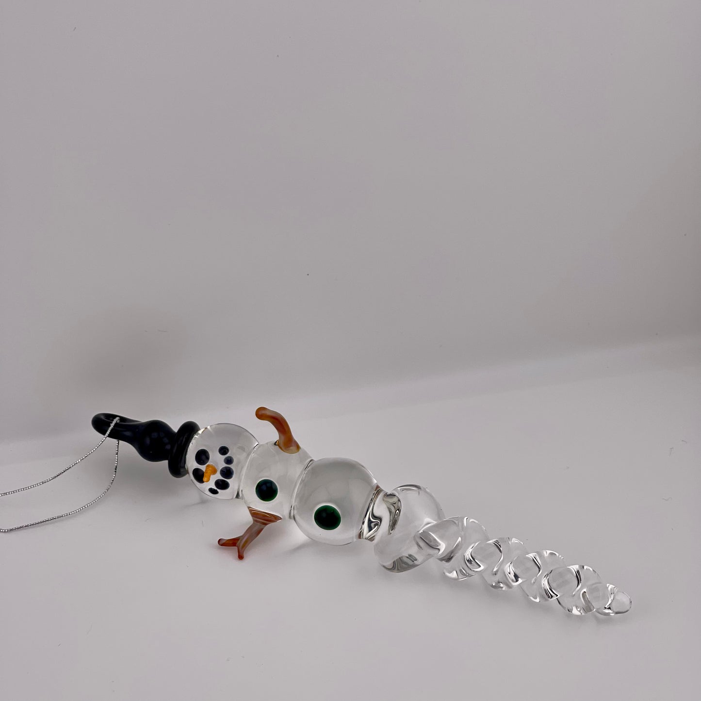 Snowman Clear Icicle Ornaments