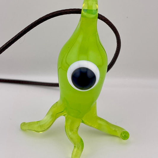 Green Slime Alien Pendant