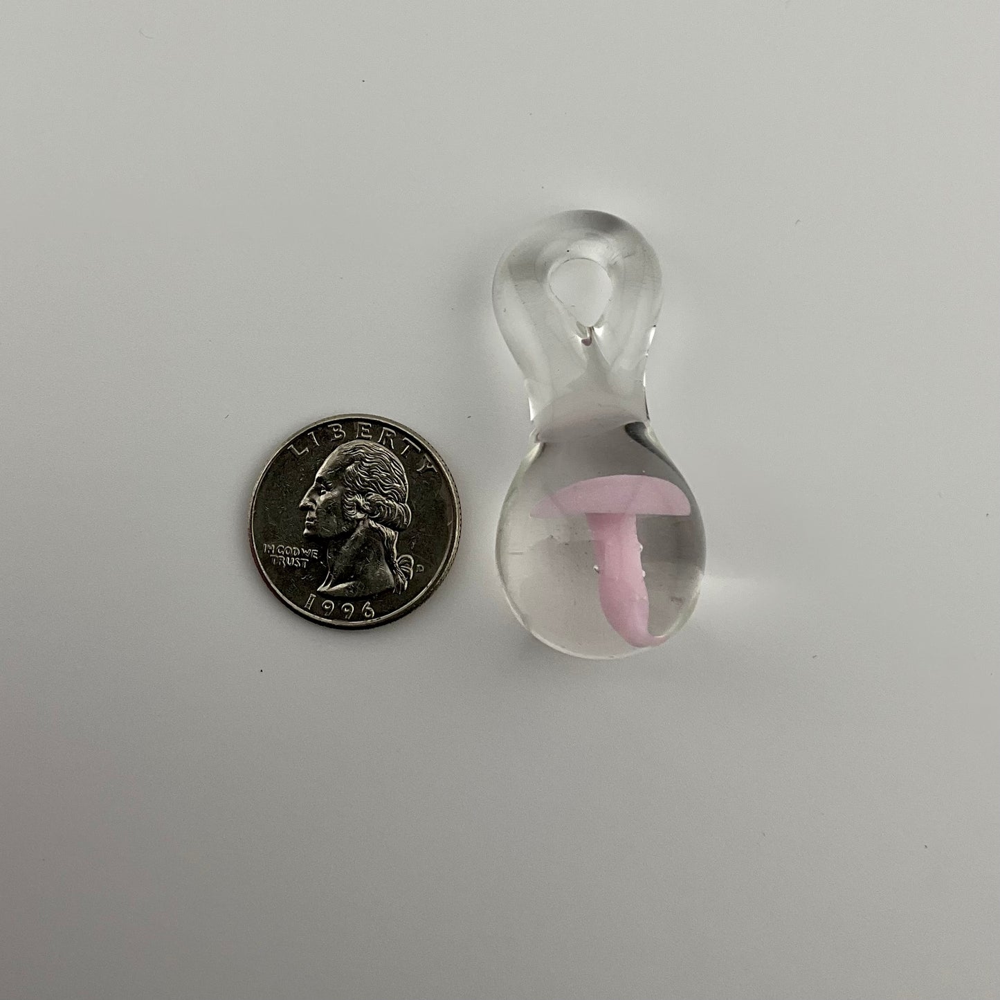 Pink Mushroom Pendant