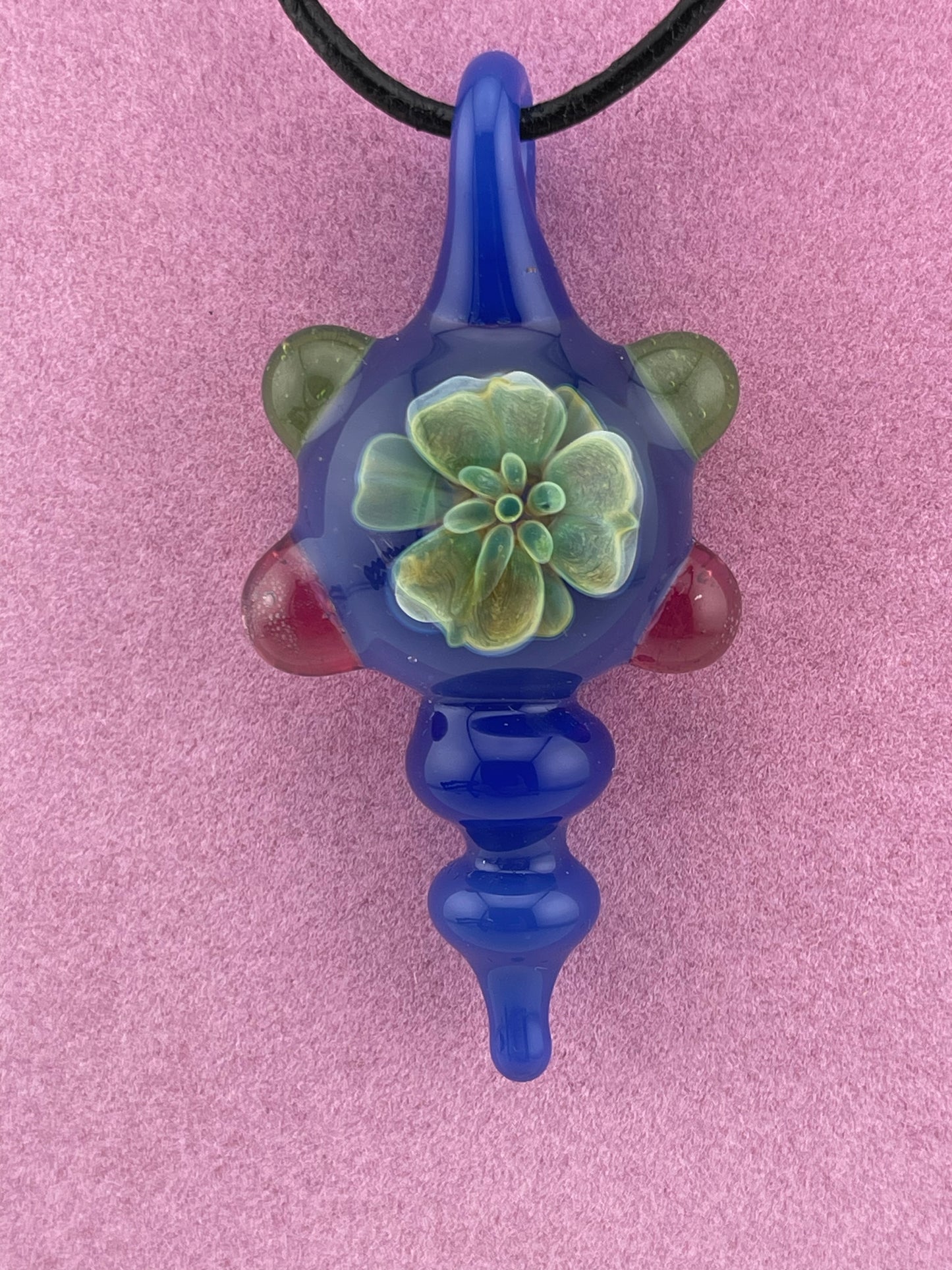 Implosion Blue/Green Flower Pendant