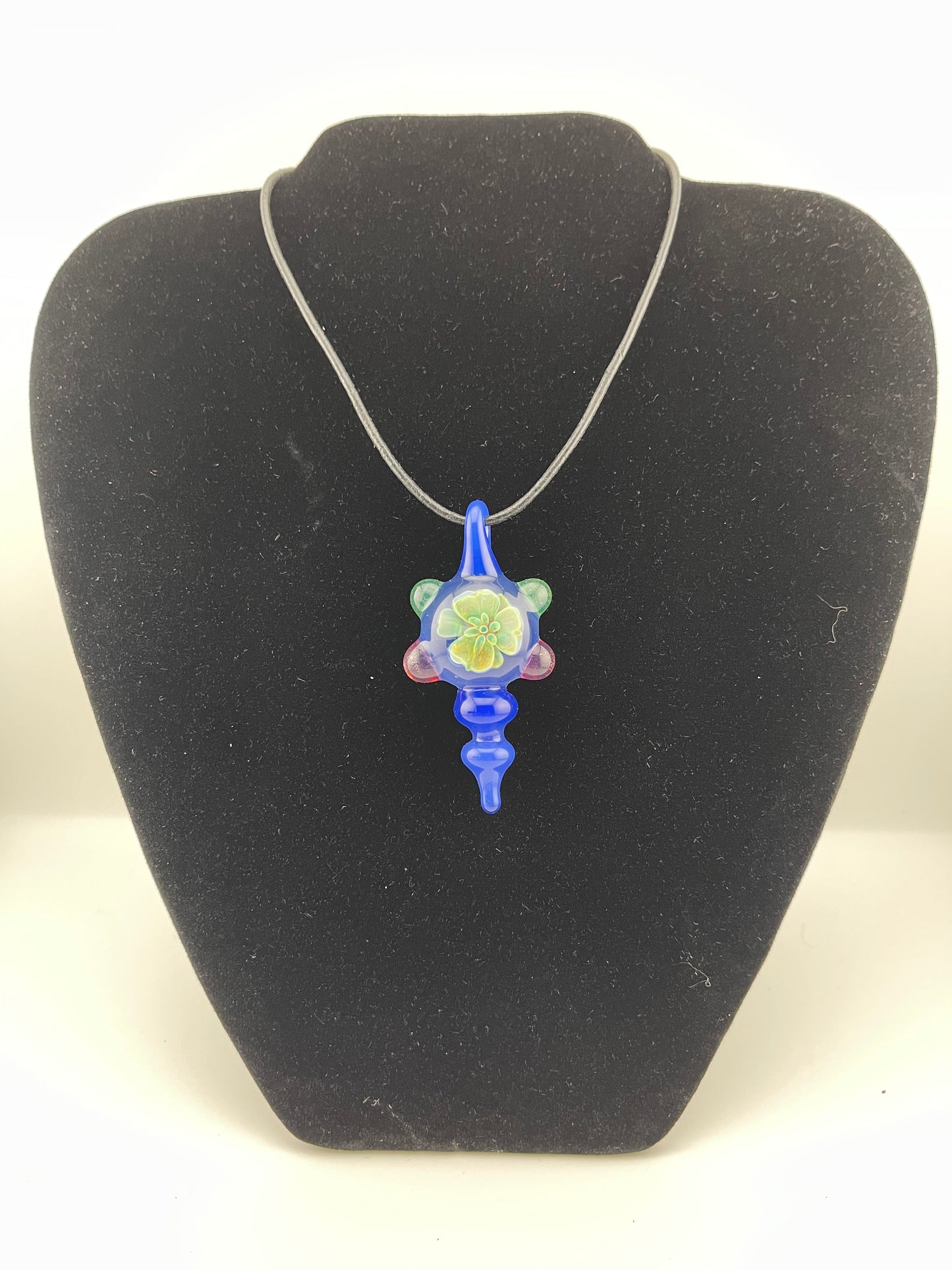 Implosion Blue/Green Flower Pendant