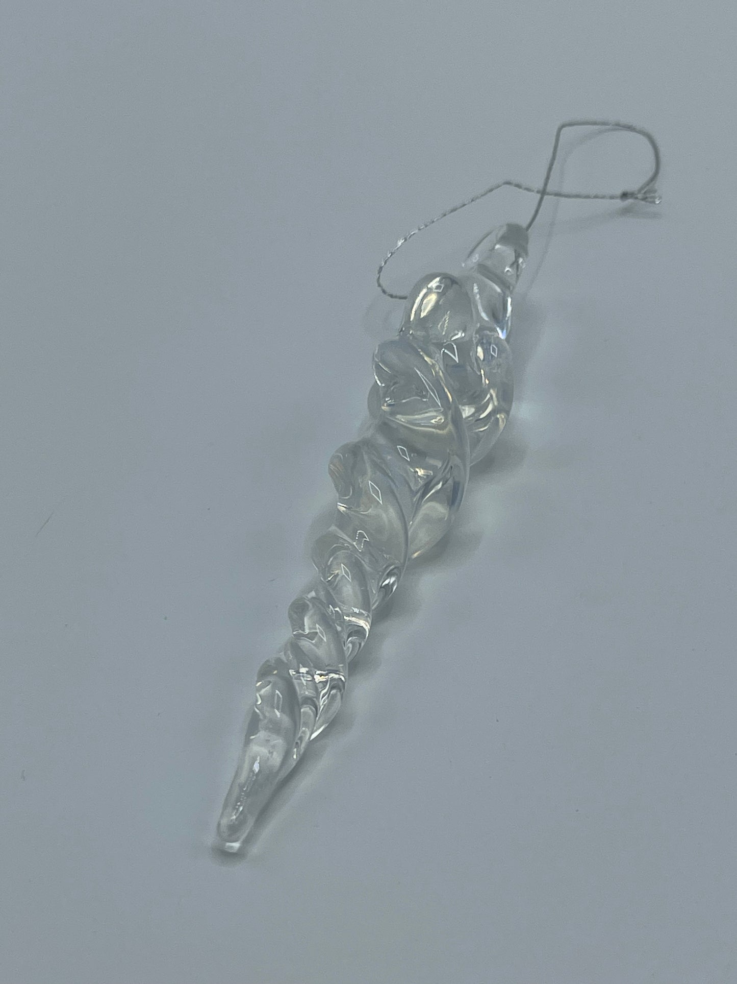 Clear Icicle Christmas Ornaments