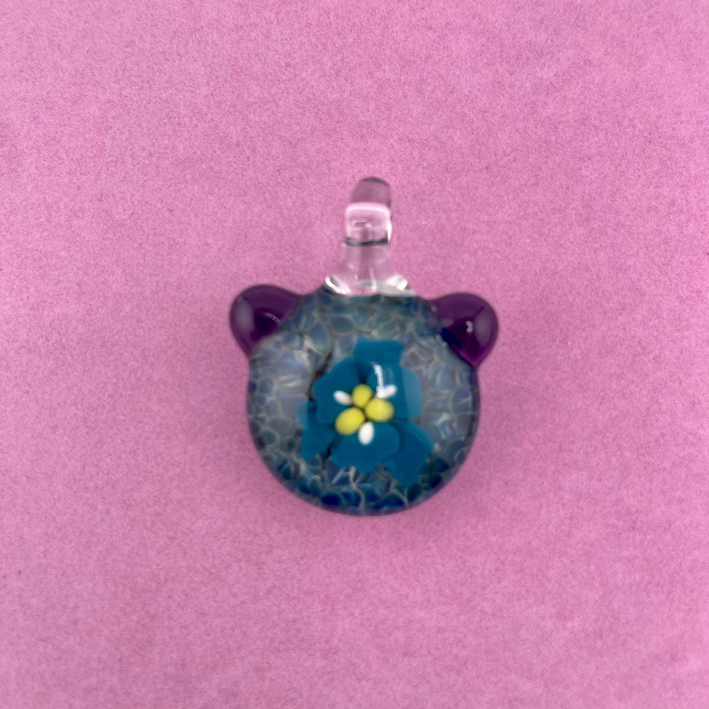 Flower Implosion Frit Pendant