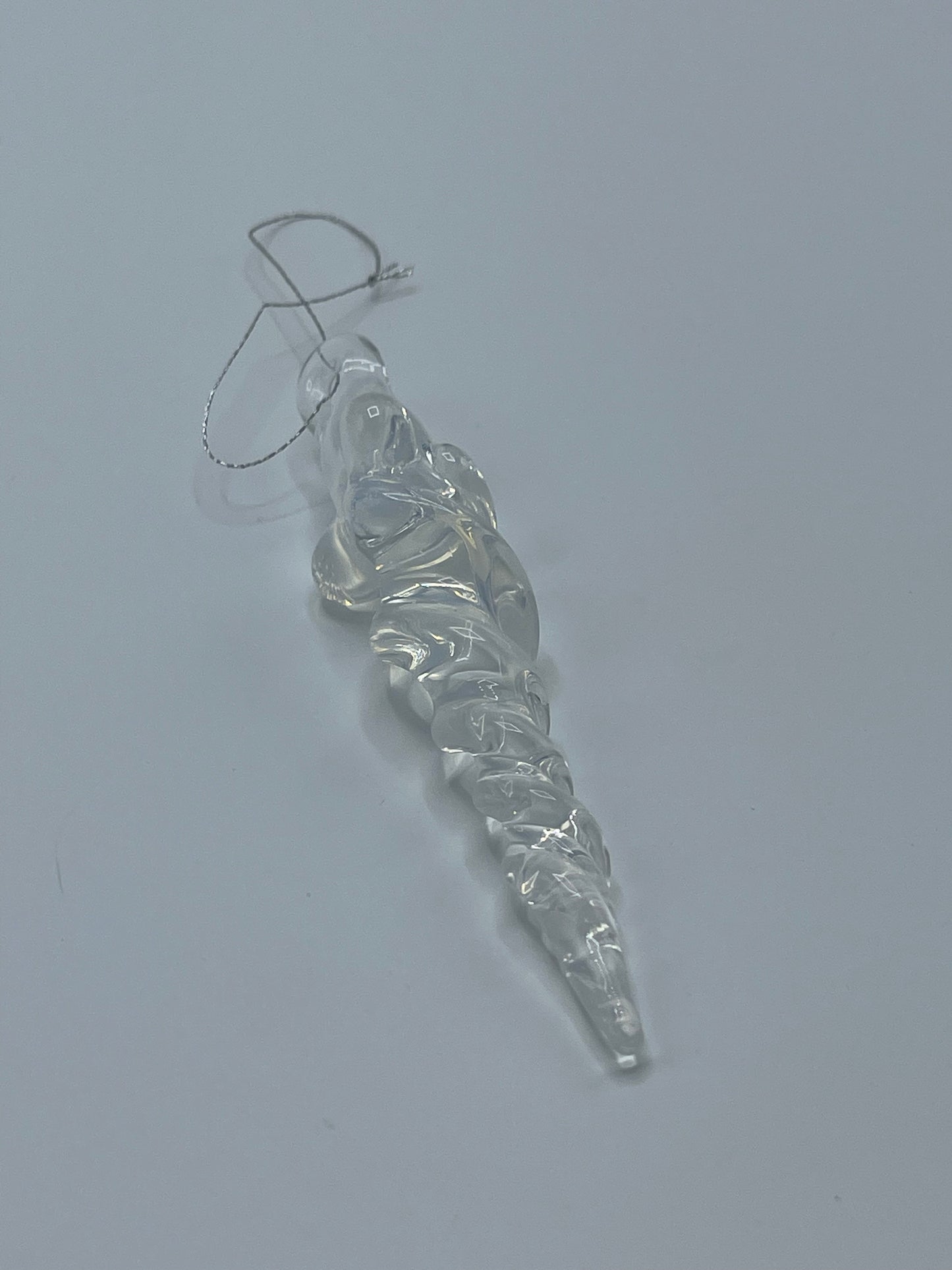 Clear Icicle Christmas Ornaments