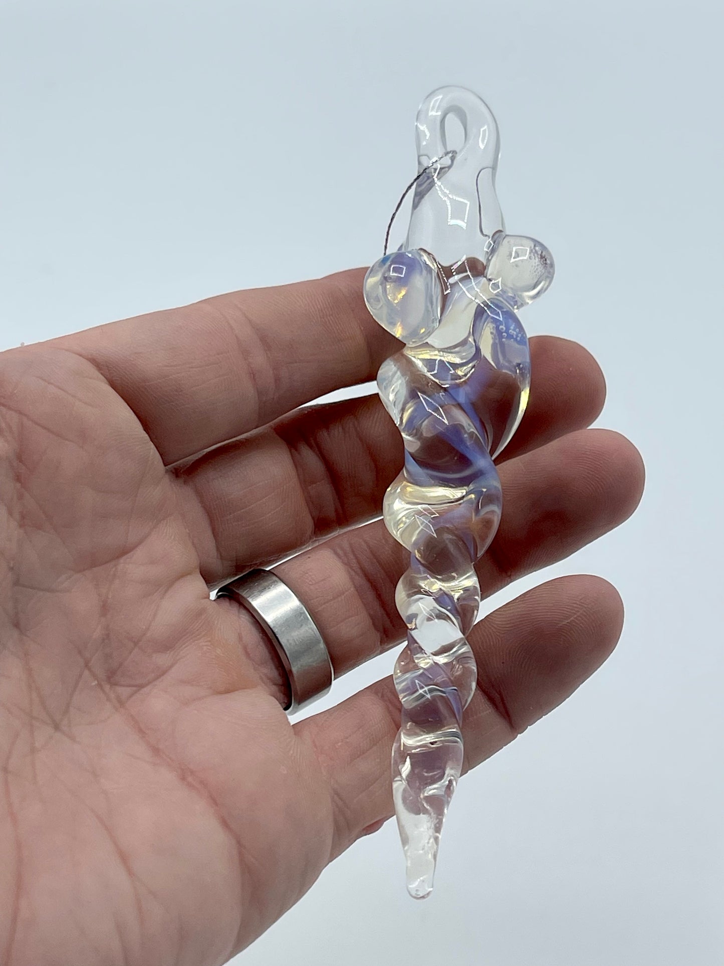 Clear Icicle Christmas Ornaments