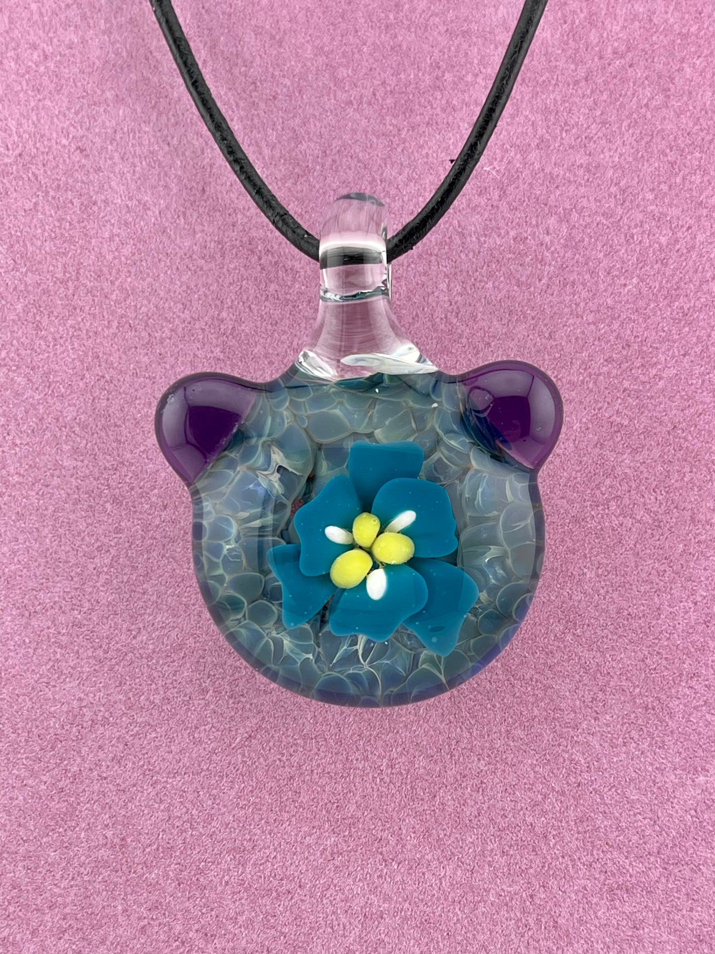 Flower Implosion Frit Pendant