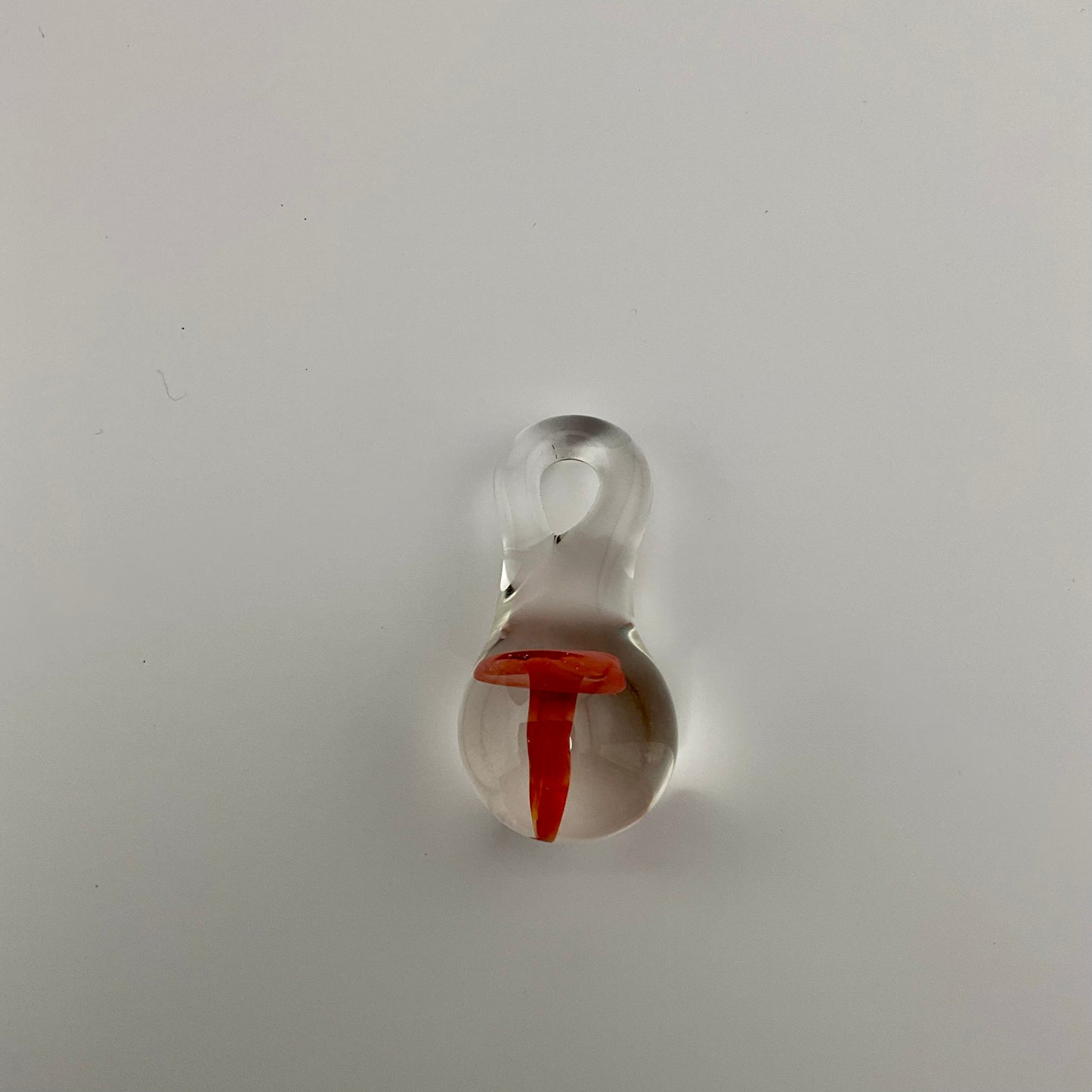 Small Orange Mushroom Pendant