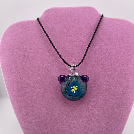 Flower Implosion Frit Pendant