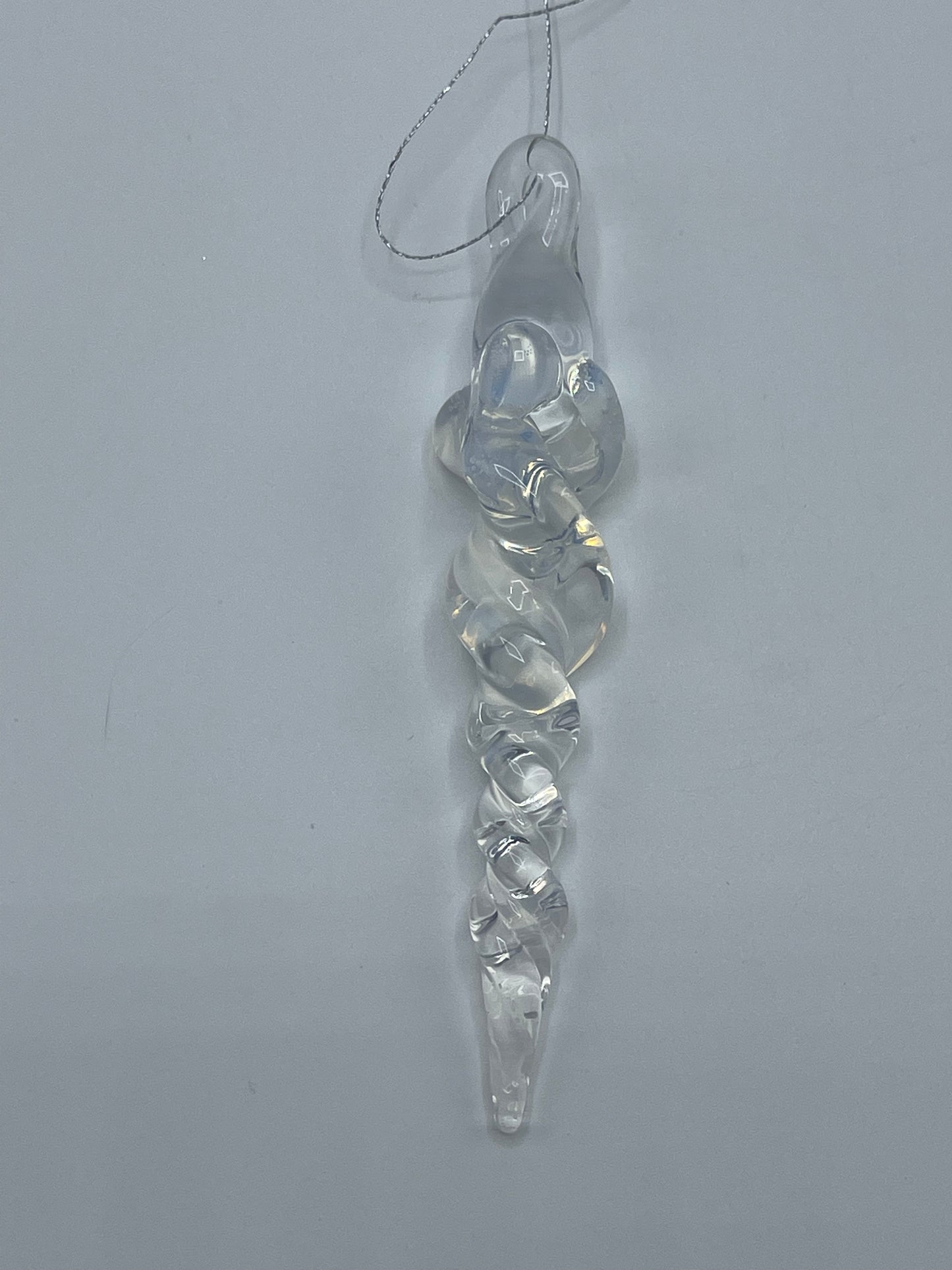 Clear Icicle Christmas Ornaments