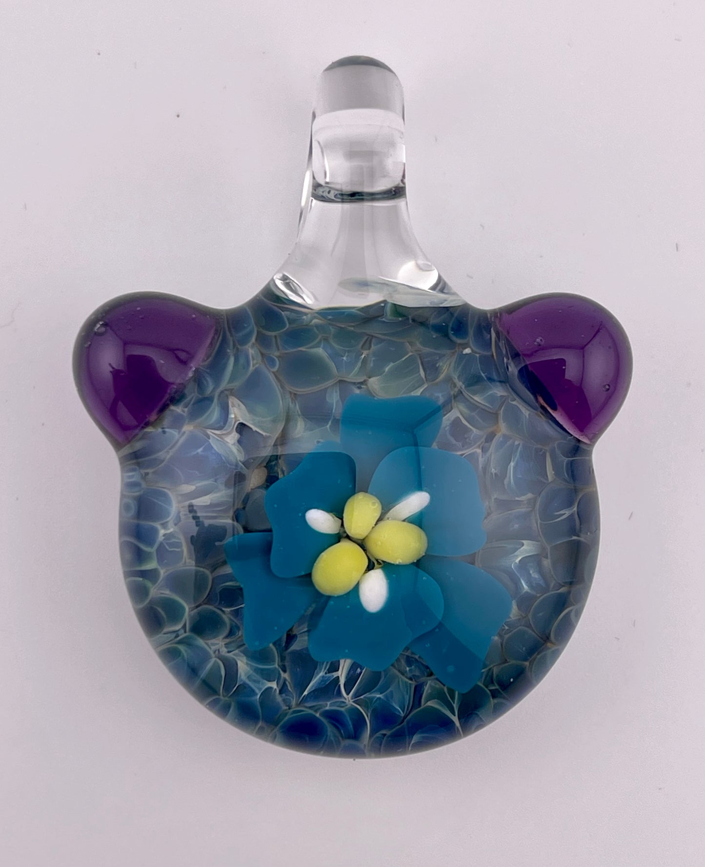 Flower Implosion Frit Pendant