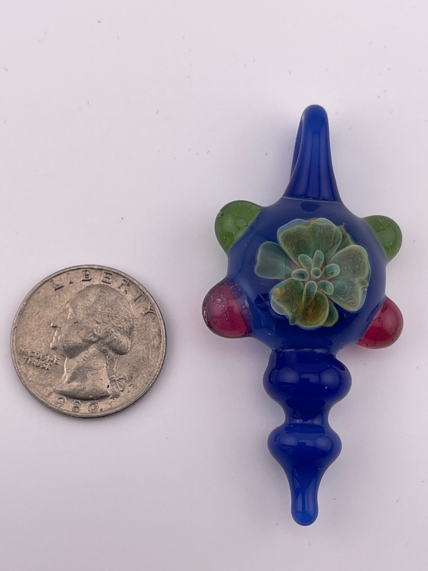 Implosion Blue/Green Flower Pendant