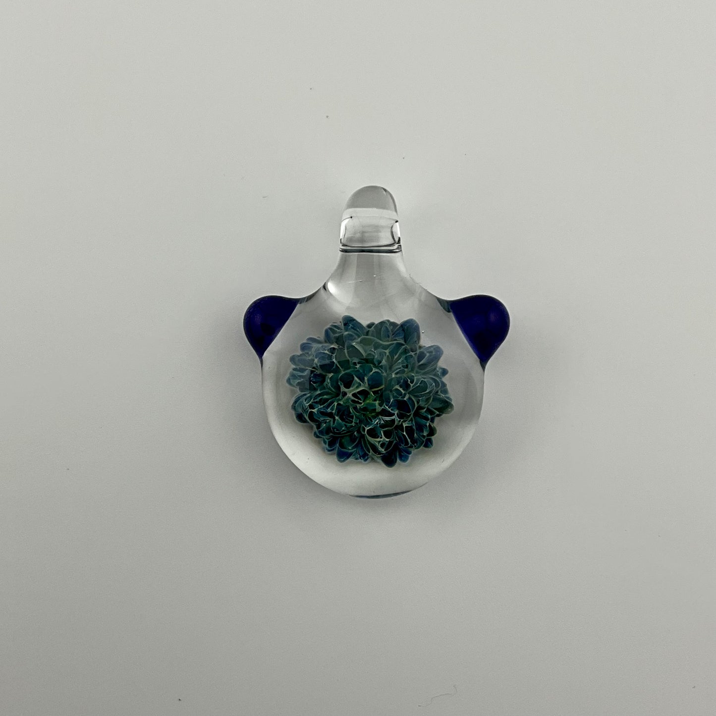 Small Glass Bluemoon Frit Pendant